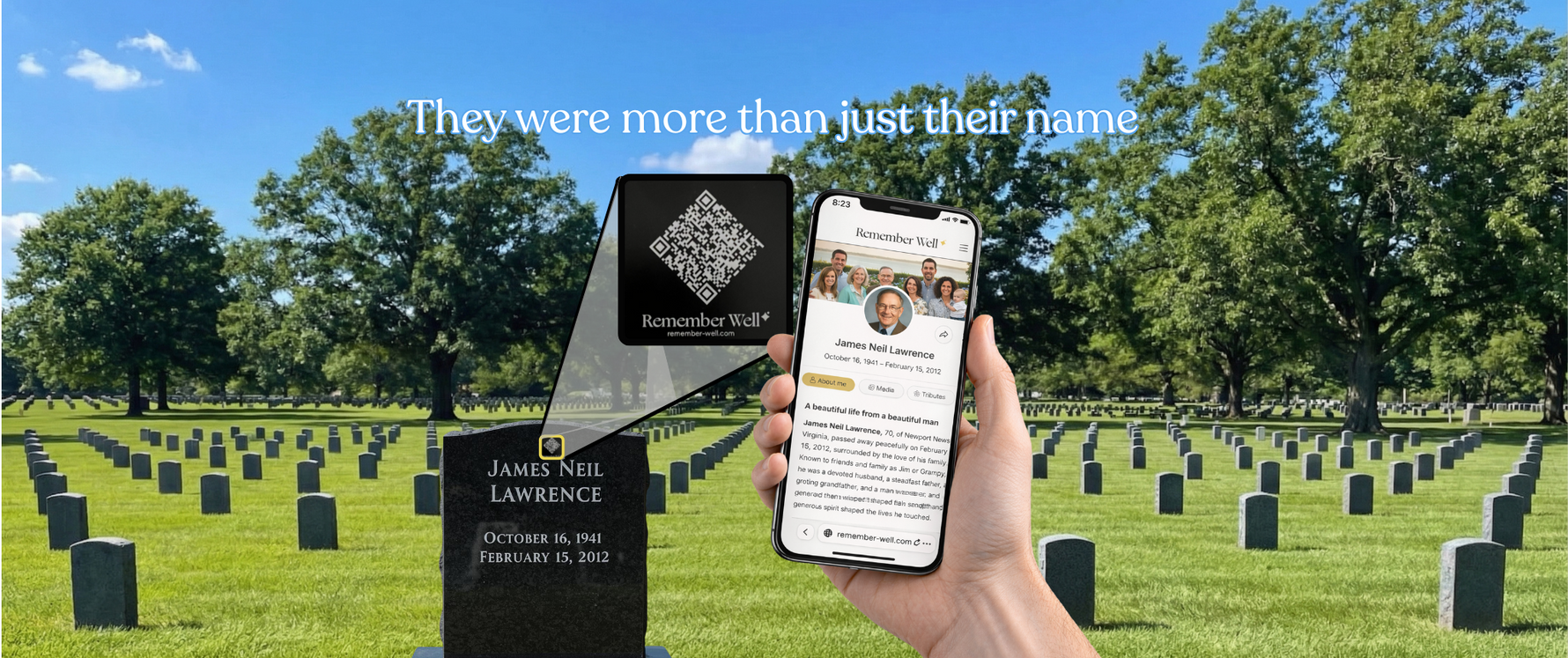 Remember Well: The Soul Star - QR Code Memorial Page for Gravestones ...