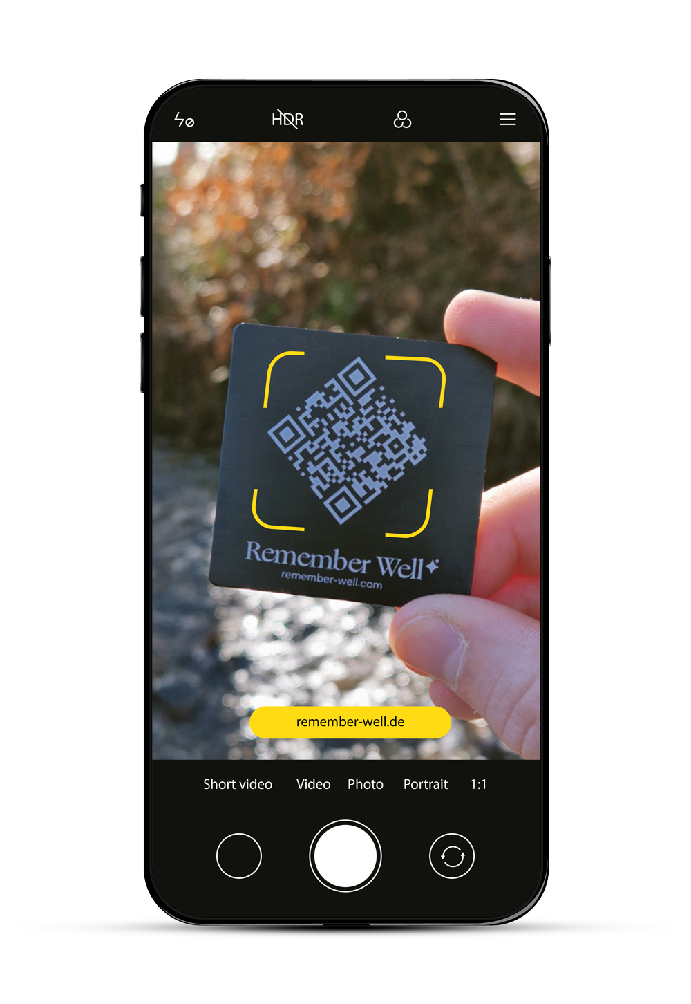 Remember Well: QR code memorial page for gravestones